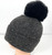                                 NEW! Knit Cable Beanie with Faux Fur Pom Pom # H1354