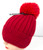                                NEW! Knit Cable Beanie with Faux Fur Pom Pom # H1346B