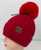                               NEW! Knit Cable Beanie with Faux Fur Pom Pom # H1342