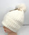                              NEW! Knit Cable Beanie with Faux Fur Pom Pom # H1352B