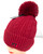                               NEW! Knit Cable Beanie with Faux Fur Pom Pom # H1345
