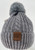  NEW! Knit Cable Beanie with Faux Fur Pom Pom # H1342