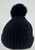    NEW! Knit Cable Beanie with Faux Fur Pom Pom  # H3104