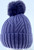    NEW! Knit Cable Beanie with Faux Fur Pom Pom  # H3104