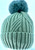    NEW! Knit Cable Beanie with Faux Fur Pom Pom  # H3104