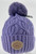        NEW! Knit Cable Beanie with Faux Fur Pom Poms # H3111