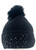       NEW! Knit Cable Beanie with Faux Fur Pom Poms # H31124