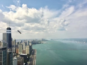 Unobstructive views of Lake Michigan