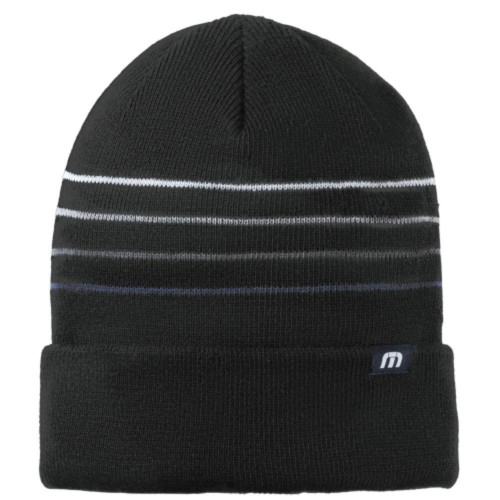TravisMathew Striped Cuffed Beanie-Sanborn