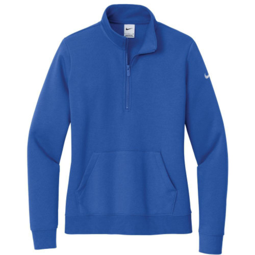 Nike Ladies Club Fleece Swoosh Sleeve 1/2-Zip-Sanborn