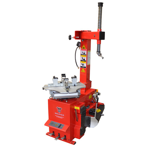 Motorcycle tyre changer clearance