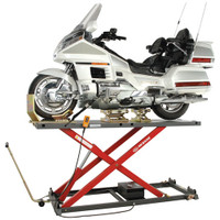 K&L MC655 Hydraulic Motorcycle Lift (shown with optional Dolly & Casters)