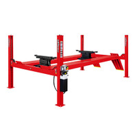 Forward® CR14 Certified 4-Post Alignment Lift Combo RRJ70G in RED