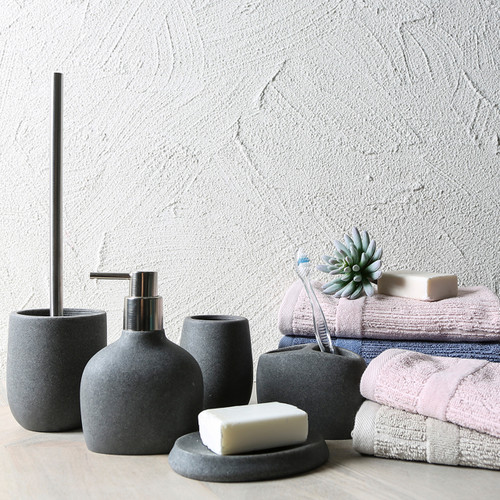 Retreat Grey Bathroom Accessories [ASPARETRE14B]