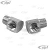 ACC-C10-5332 - 90 DEGREE BRASS OIL LINE FITTINGS - 3/8 INCH PIPE THREAD - SOLD PAIR