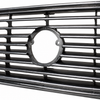 VNG-95-57-99-0 - 251-853-652-D - 251853652D - UPPER BLACK FRONT GRILL WITH ROUND HEADLIGHTS - USES 95MM - 3.75 INCH EMBLEM WITH 2-PIN MOUNT - VANAGON 80-85 - SEE SPECIAL NOTES BEFORE ORDERING - SOLD EACH