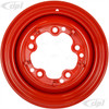 ACC-C10-6621-SMRD - STOCK SMOOTHIE 5X205MM 5 BOLT STEEL WHEEL - HOT ROD RED - 15X5-1/2 (3-3/4 INCH BACK SPACING) HUBCAP SOLD SEPARATELY (1 INCH WIDER THEN STOCK CHECK CLEARANCE BEFORE ORDERING) - SOLD EACH