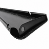 ACC-C10-3085-75 - EXCELLENT QUALITY - BLACK MAT - RUNNING BOARD WITH 17MM WIDE BRIGHT MOLDING STRIP AND MOUNTING HARDWARE - LEFT - BEETLE 46-79 - REF.#'s - 111-821-507-B - 111821507B - SOLD EACH