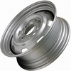 VWC-111-601-025-G - 111601025G - STOCK STEEL WHEEL - 4X130MM 4 LUG/BOLT - PAINTED SILVER - 15X4-1/2 - 4-1/2 INCH BACK SPACING - BEETLE 68-79 - GHIA 67-74 - TYPE-3 66-73 - SOLD EACH