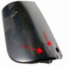 VWC-111-821-306-P - 111821306P - IGP BRAZIL - FENDER - REAR RIGHT - ALL BEETLE 46-67 EURO VERSION WITHOUT OVER RIDER HOLE - MUST READ NOTES BELOW BEFORE PURCHASING - SOLD EACH