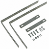 VWC-111-821-805-BBK - 111821805B - MUD FLAPS WITH BRACKETS & HARDWARE - BLACK WITH WHITE LOGO - BEETLE 46-73 - GHIA 56-74 - SOLD PAIR