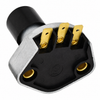 VWC-111-941-561-B - 111941561B - FLOOR MOUNT HEADLIGHT DIMMER SWITCH WITH PUSH-ON CONNECTORS - BEETLE 61-65 - GHIA 61-65 - BUS 61-65 - SOLD EACH