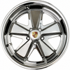 ACC-C10-6602-E - CIP1 CHROMED PLASTIC CENTER CAP WITH COLORED LOGO CREST FOR 911 STYLE AND GAS-BURNER WHEEL (FIT 70MM DIA. HOLE) - SOLD EACH