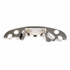 ACC-C10-6201 - EMPI 8940 - CHROME LARGE REAR PULLEY TIN WITH HEAT HOLES - WITH HEAT RISER HOLES - BEETLE / GHIA 66-74 - BUS 65-71 - SOLD EACH