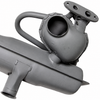 VWC-113-251-053-AQ - 113251053BG - MUFFLER WITH DUAL HEAT RISERS - CALIFORNIA MODELS BEETLE/GHIA 73-74 - SOLD EACH