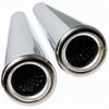 VWC-113-251-163-DSS2 - 113251163D - EXCELLENT QUALITY - STAINLESS STEEL TAIL PIPES - 10.5 INCH - 265MM LONG - BEETLE 56-74 - GHIA 56-74  - SOLD PAIR