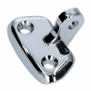 VWC-113-847-263 - (113847263) - CHROME BASE PLATE FOR POPOUT WINDOW LATCH - MOUNTS TO BODY - LEFT OR RIGHT - BEETLE 52-64 - SOLD EACH