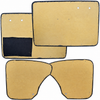 VWC-113-898-015-AK - (113898015A) 4 PIECE DOOR PANEL SET - BEETLE SEDAN 58-64 - BLACK - WITH DOUBLE MAP POCKETS - SOLD SET OF 4