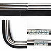 VWC-113-898-400-AC - 113898400A - ECONOMY QUALITY - REAR QUARTER POP-OUT WINDOW KIT - SEMI-BRIGHT FINISH ALUMINUM EXTRUSION - BEETLE 50-64 - PINCH WELT NOT INCLUDED - SEE SPECIAL NOTES - SOLD PAIR