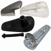 VWC-113-953-041-NCL - 113953041N - GOOD REPRODUCTION WITH METAL HOUSING - COMPLETE FRONT TURN SIGNAL ASSEMBLY WITH CLEAR LENS - LEFT - SEAL INCLUDED - BEETLE 70-79 - SOLD EACH