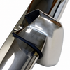 VWC-143-798-106 - (143798106) POLISHED STAINLESS STEEL - FRONT & REAR EURO STYLE COMPLETE BUMPER SET WITH GUARDS ONLY - ASSEMBLY REQUIRED (MOUNTING HARDWARE NOT INCLUDED) - KARMANN GHIA 70-71 - SOLD SET