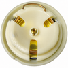 VWC-211-415-669-GY - 211415669 - GREY (SILVER-BEIGE) HORN BUTTON WITH SILVER CASTLE CREST - BUS 55-67 - BEETLE 56-59 - SOLD EACH