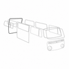 VWC-211-829-193-C - 211829193C - PREMIUM GERMAN QUALITY - REAR CARGO HATCH SEAL - BUS 64-71 - SOLD EACH