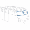 VWC-211-845-121-A - 211845121A - EXCELLENT REPRODUCTION - FRONT WINDOW SEAL - FITS LEFT OR RIGHT SIDE - 2 REQUIRED - BUS 55-67 - SOLD EACH