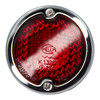 VWC-211-945-237-BGPR - 211945237B - S96784 - GERMAN QUALITY FROM C&C U.K. - PAIR OF COMPLETE TAIL LIGHT ASSEMBLIES WITH HELLA LOGO GLASS RED LENSES AND HOUSINGS / CHROME RING / GASKET / SCREWS - LEFT AND RIGHT - BUS 58-61 - SOLD PAIR