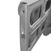 VWC-214-831-051-D - 214831051D - SILVER WELD-THROUGH HIGH QUALITY SHEET METAL - LEFT FRONT DOOR WITH HINGES - BUS - 64-67 - SOLD EACH
