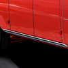 VWC-241-853-571-PR - 241853571 - GOOD REPRODUCTION - DELUXE BUS POLISHED ALUMINUM ROCKER MOLDINGS - APPROX. 62 INCHES LONG - RED INSERT INCLUDED - FITS LEFT AND RIGHT ROCKERS - BUS 52-67 - SOLD PAIR