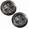 VWC-311-867-235-PR - (311867235) - PAIR OF BLACK HOLE COVERS / GROMMETS - INSIDE SPARE TIRE WELL - SUPER BEETLE 71-79 - FITS 32.5MM HOLE - SOLD PAIR