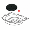 VWC-311-867-235-PR - (311867235) - PAIR OF BLACK HOLE COVERS / GROMMETS - INSIDE SPARE TIRE WELL - SUPER BEETLE 71-79 - FITS 32.5MM HOLE - SOLD PAIR