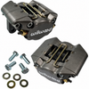 C13-16-2526 - EMPI/WILWOOD - SILVER/GREY - 2 PISTON CALIPER CONVERSION KIT WITH BRAKE PADS AND MOUNTING BOLTS (REPLACES ALL POPULAR BEETLE/GHIA DISC BRAKE CALIPERS) - SOLD SILVER PAIR