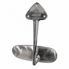 C24-113-857-511-P - 113857511P - PREMIUM QUALITY - INTERIOR REAR VIEW MIRROR WITH CHROME ARM AND SATIN FINISH ALUMINUM HEAD (SCREWS NOT INCLUDED) - BEETLE SEDAN 65-67 - SOLD EACH