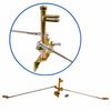 ACC-C10-5479 - CIP1 EXCLUSIVE - MADE IN GERMANY - UNIVERSAL CENTER PULL (TWIST - LEFT/RIGHT THREADS FOR EASY ADJUSTMENT) LINKAGE FOR USE WITH DUAL WEBER/EMPI/DELLORTO/SOLEX AND BROSOL CARB'S - TYPE-1 1600CC BEETLE STYLE ENGINES - SOLD KIT