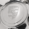 ACC-C10-6602-NEW - CIP1 PREMIUM - BEAUTIFUL BRILLIANT CHROME FINISH - GENUINE METAL LOGO CENTER CAP FOR 911 STYLE AND GAS-BURNER WHEEL - FIT 70MM DIA. HOLE - NICEST CAP ON THE MARKET - SOLD EACH