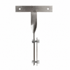 C10-20-2394 - MADE IN GERMANY - STAINLESS STEEL D-PLATE BUMPER BRACKET ONLY - T1 68-73 - SOLD EACH
