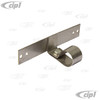 C10-20-2395 - MADE IN GERMANY - STAINLESS STEEL D-PLATE BUMPER BRACKET TUBE STYLE - T1 TO-67 - SOLD EACH