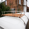C13-15-2011-2SS - STAINLESS STEEL 2 BOW ROOF RACK WITH WOOD SLATS - BUS T2 50-79 - SOLD EACH